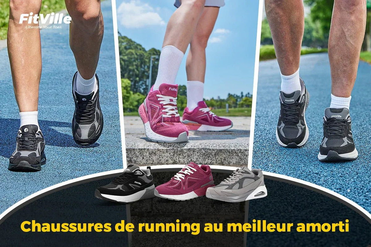 Chaussures Extra Larges Pour Hommes FitVille - Slip-on Respirant Sans Lacets - Idéal Pour Marche Et Quotidien