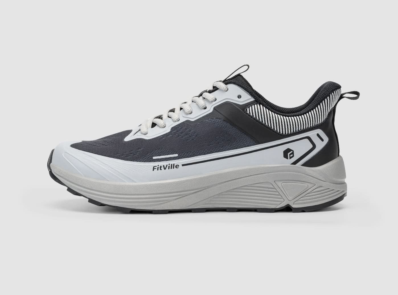 FitVille Chaussures De Tennis Homme Extra Large - Soutien Voûte Plantaire & Confort Maximal Sur Tous Terrains