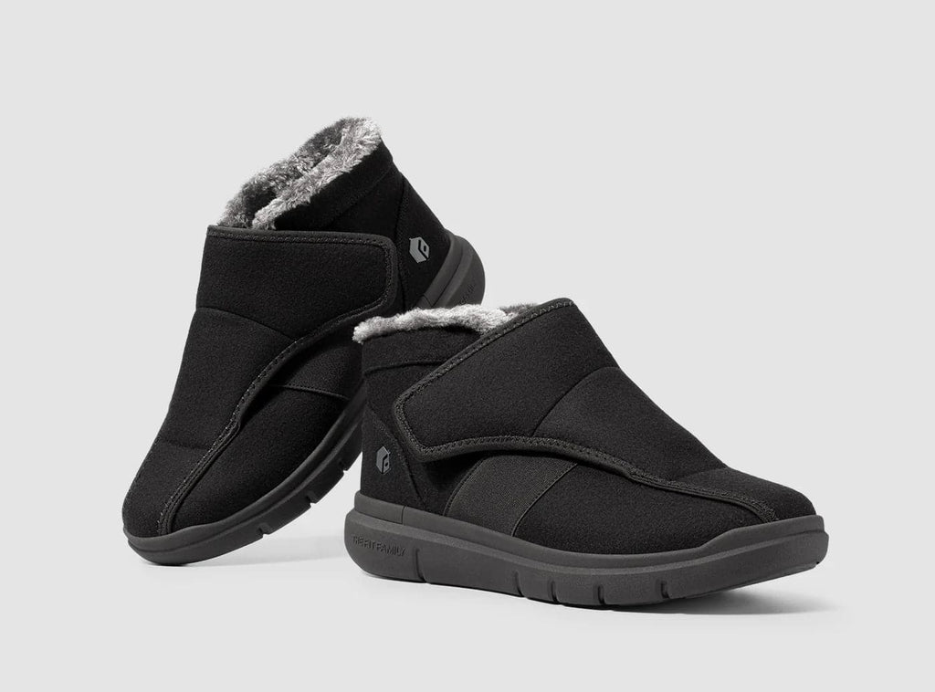 FitVille Men's EasyTop Diabetic Winter Boots V1 - 10