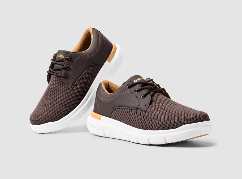 FitVille Herren BriskWalk Deluxe Schn¨¹rer Business L?ssige Turnschuhe V2 - 8