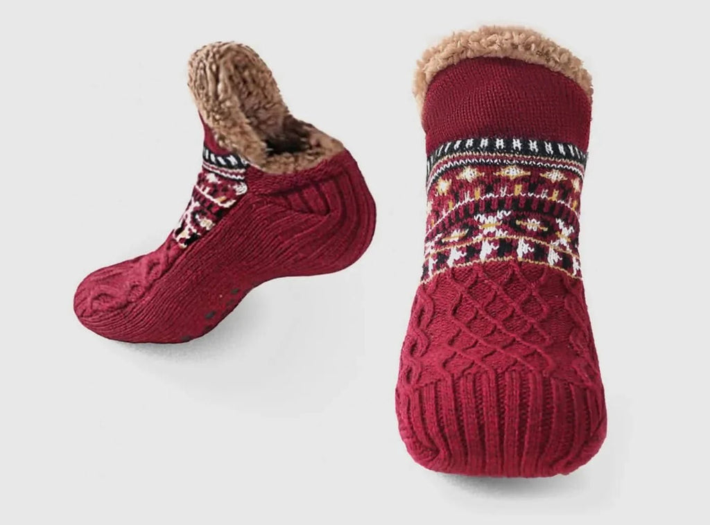 FitVille Gestrickte Thermo - Socken (Unisex) - 10