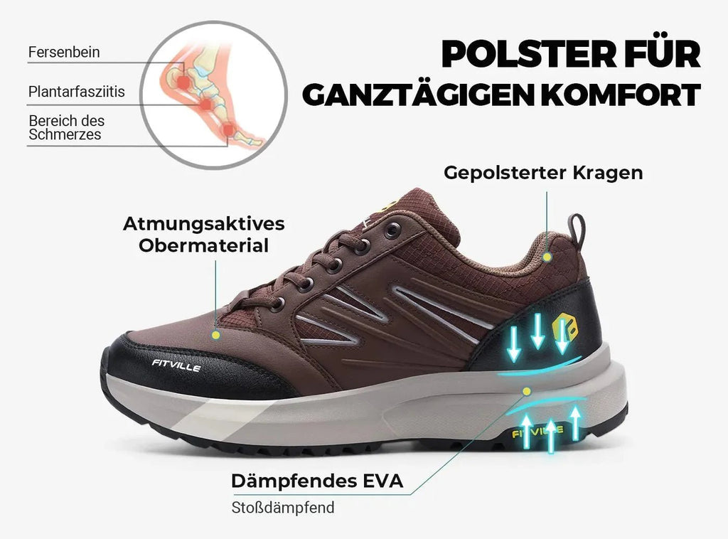 FitVille Herren Low - Top Sturdy Core Wanderschuhe V2 - 4