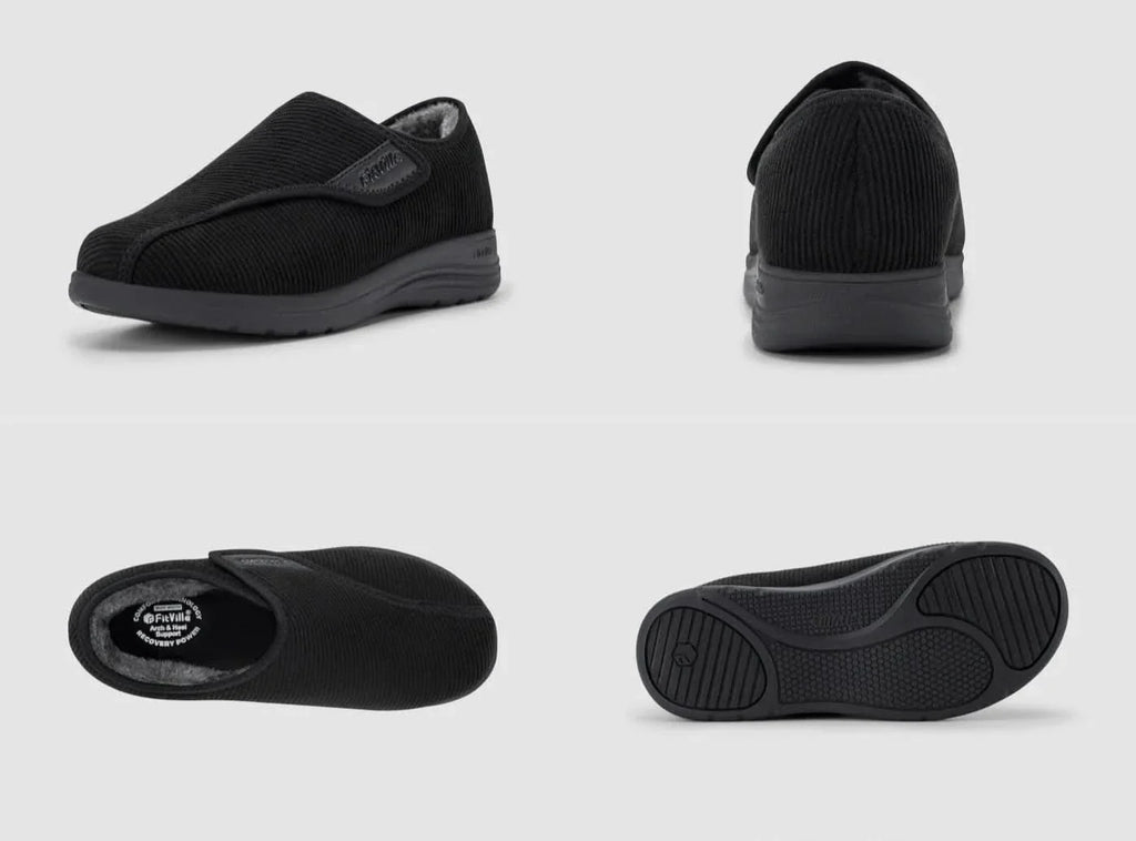 FitVille Damen EasyTop Komfort Hausschuhe V1 - 19