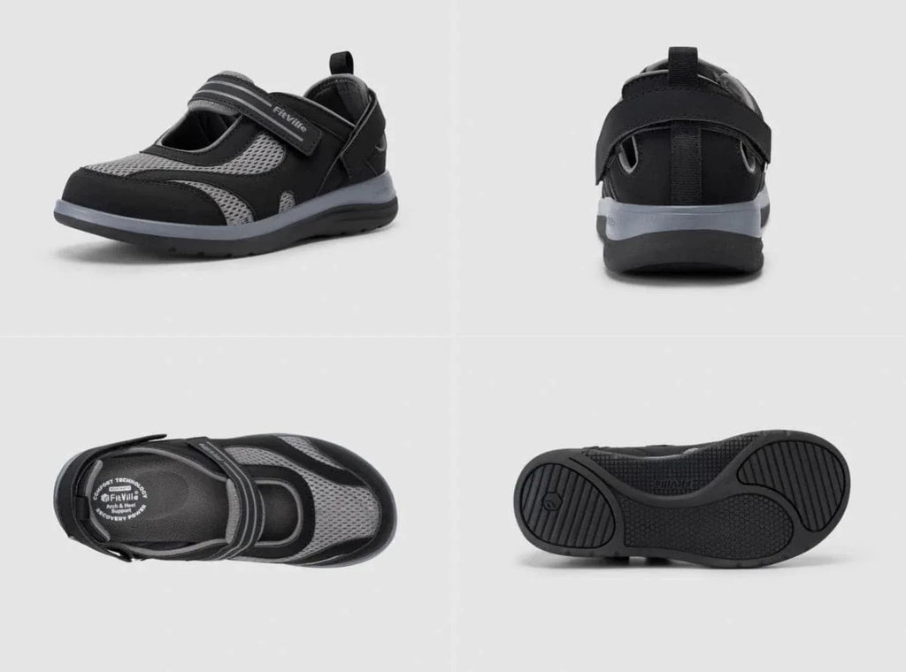 FitVille Damen FlexiWalk Mary Jane Sandalen V1 - 29