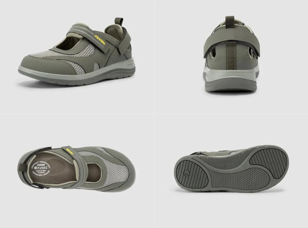 FitVille Damen FlexiWalk Mary Jane Sandalen V1 - 19