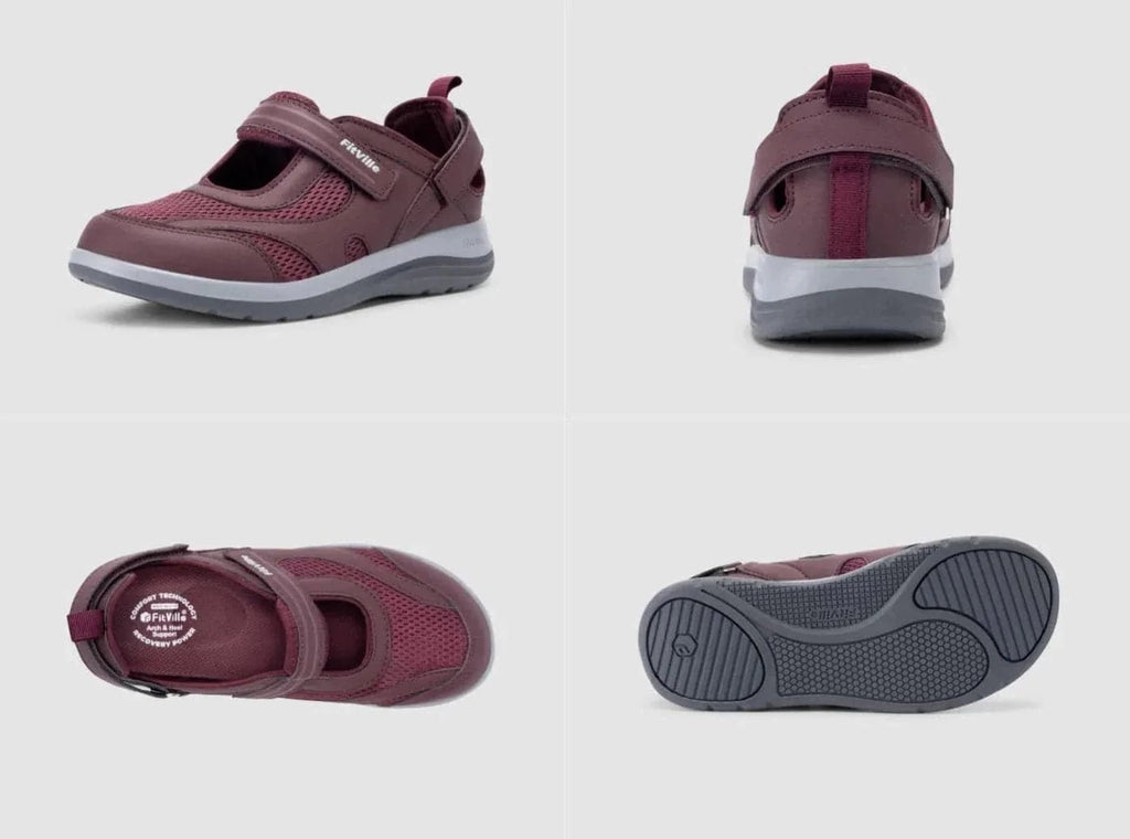 FitVille Damen FlexiWalk Mary Jane Sandalen V1 - 9