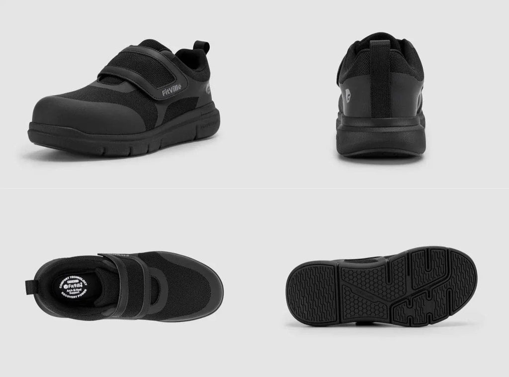 FitVille Herren Velcro ToeShield Sicherheitsschuhe V1 - 7