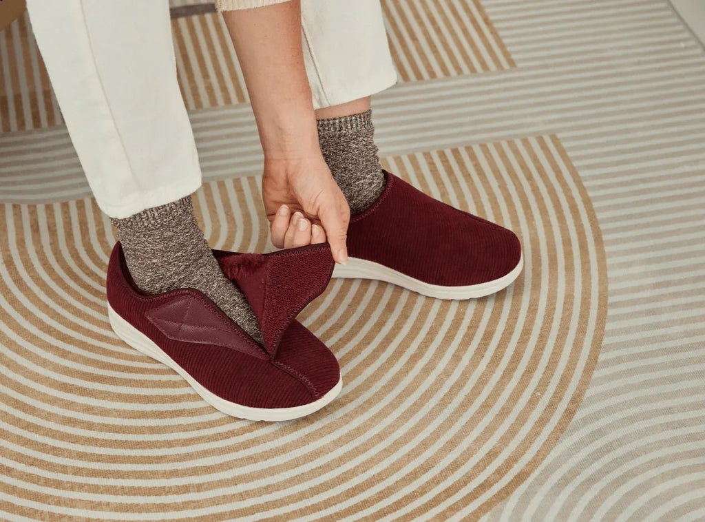 FitVille Damen EasyTop Komfort Hausschuhe V1 - 22