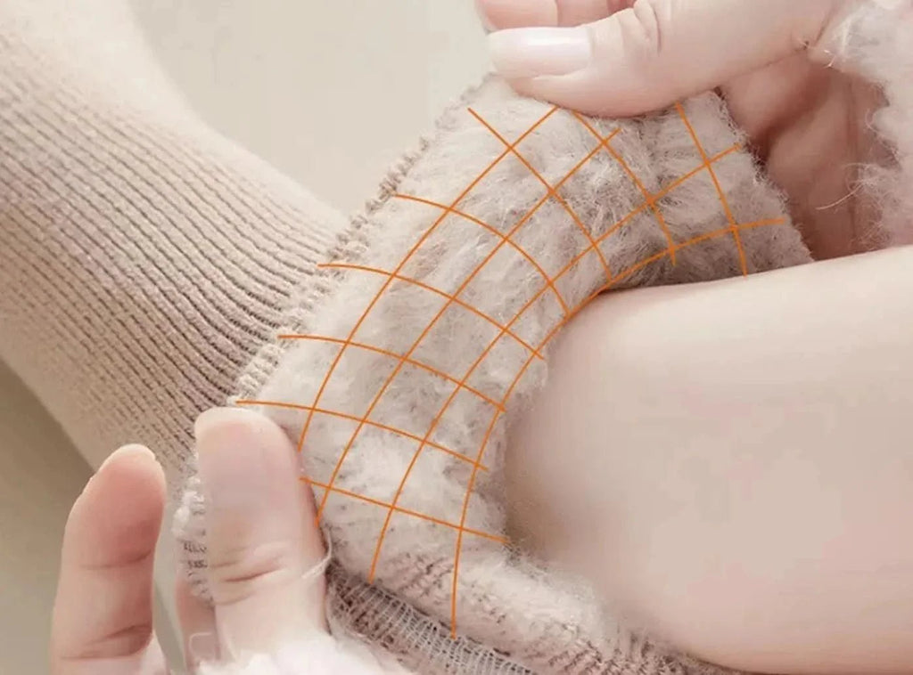 FitVille Damen Cozy Winter Fleece - gefüttert Crew Socken 3 - Paar Bundle - 4