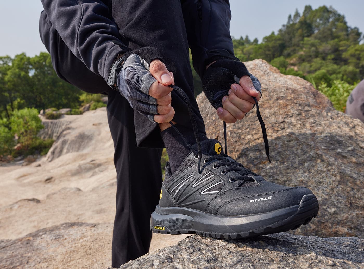 Chaussures De Marche Respirantes Hommes ALACEG - Bon Soutien Voûte Plantaire