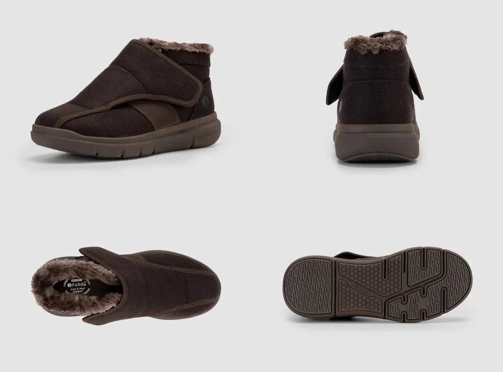 FitVille Women's EasyTop Diabetic Winter Boots V1 - 9