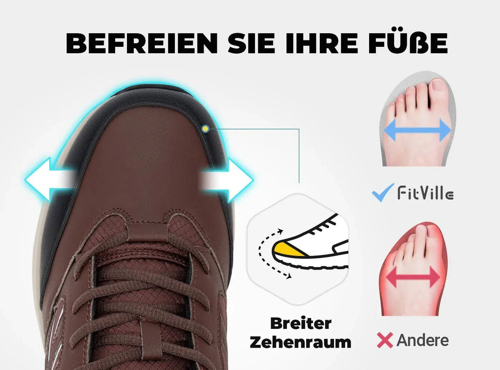 FitVille Herren Low - Top Sturdy Core Wanderschuhe V2 - 18